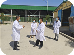 与学员所在企业负责人交流